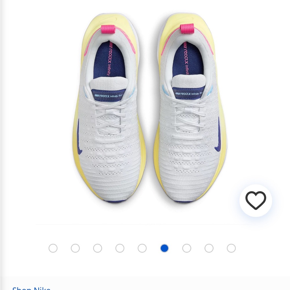 Nike ReactX Infinity Run 4s in Photon Dust/Deep Royal Blue - Picture 7 of 10
